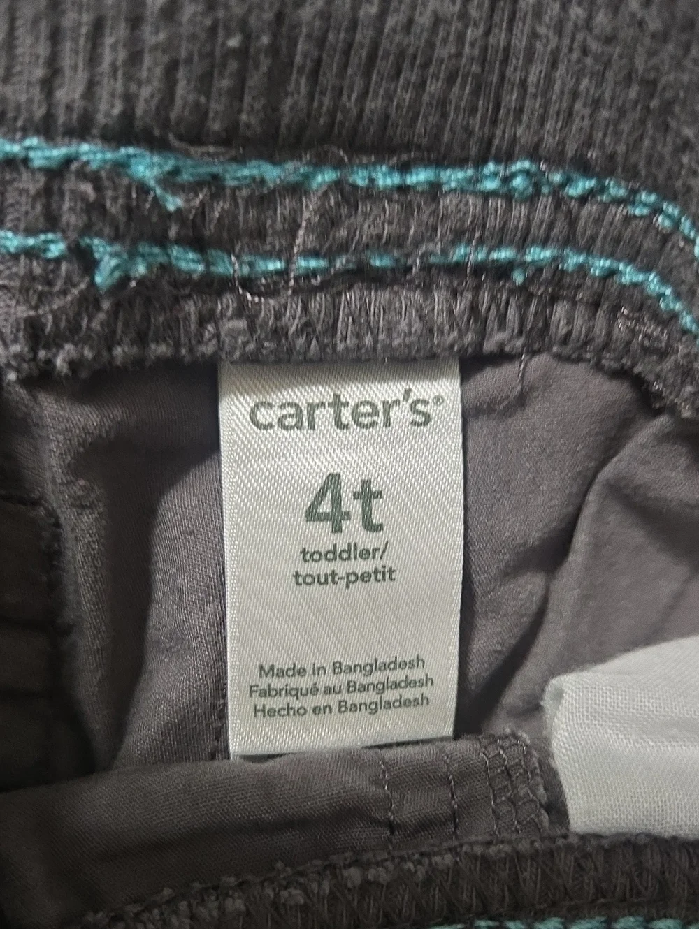 Carters Grey pull on pants